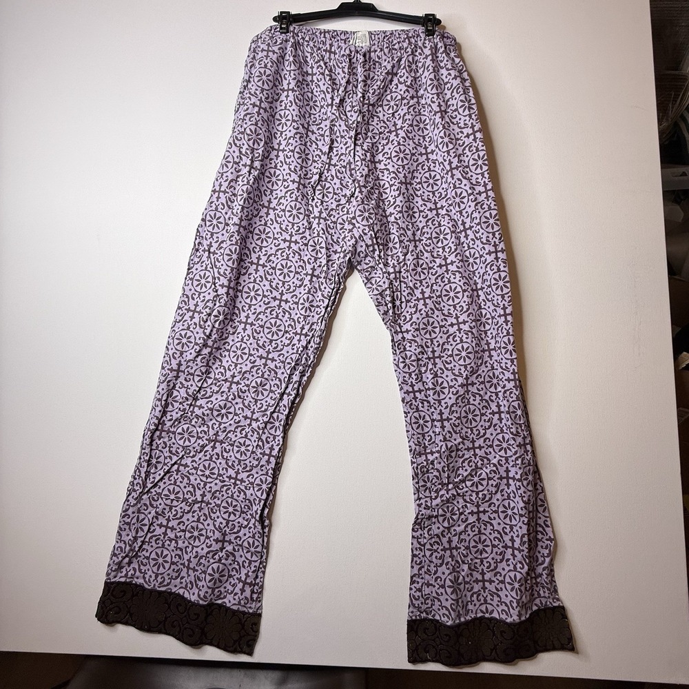 Punjammies Sudara Boho Lounge Pants Size Large Women's